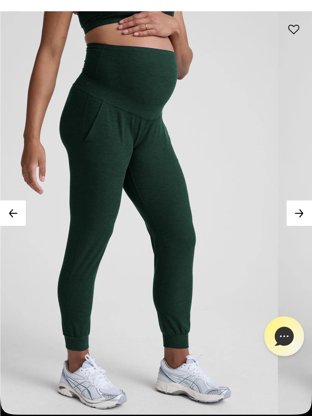 Spacedye™ Green Beyond Yoga (Beyond the Bump) Maternity Midi Jogger Size XS